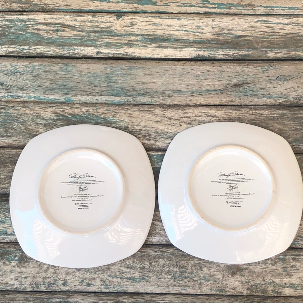 2 Marilyn Monroe Collectors Plates Bernard Of Hollywood - Picture 6 of 10